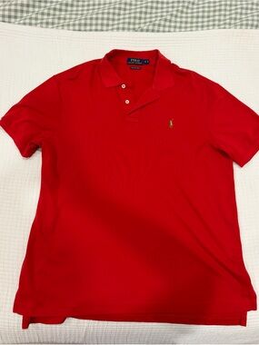 Polo Ralph Lauren Red Pima Polo XL